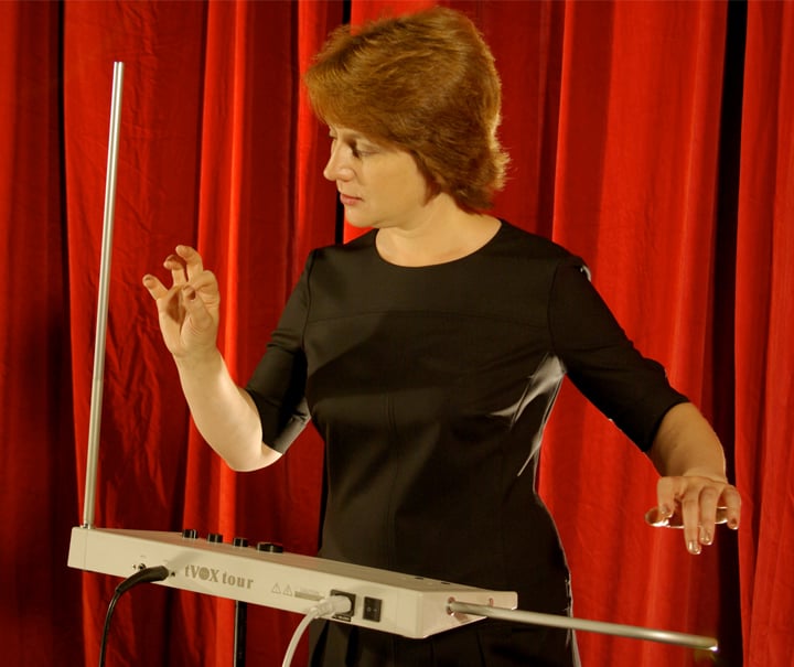 Lydia Kavina playing the theremin