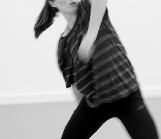 A transitions dancer in motion