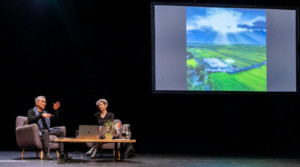 Lin Hwai-Min, Founder of Cloud Gate Dance Theatre of Taiwan in conversation on stage with dance writer Judith Mackrell