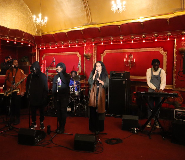 Steam Down perform in red ballroom