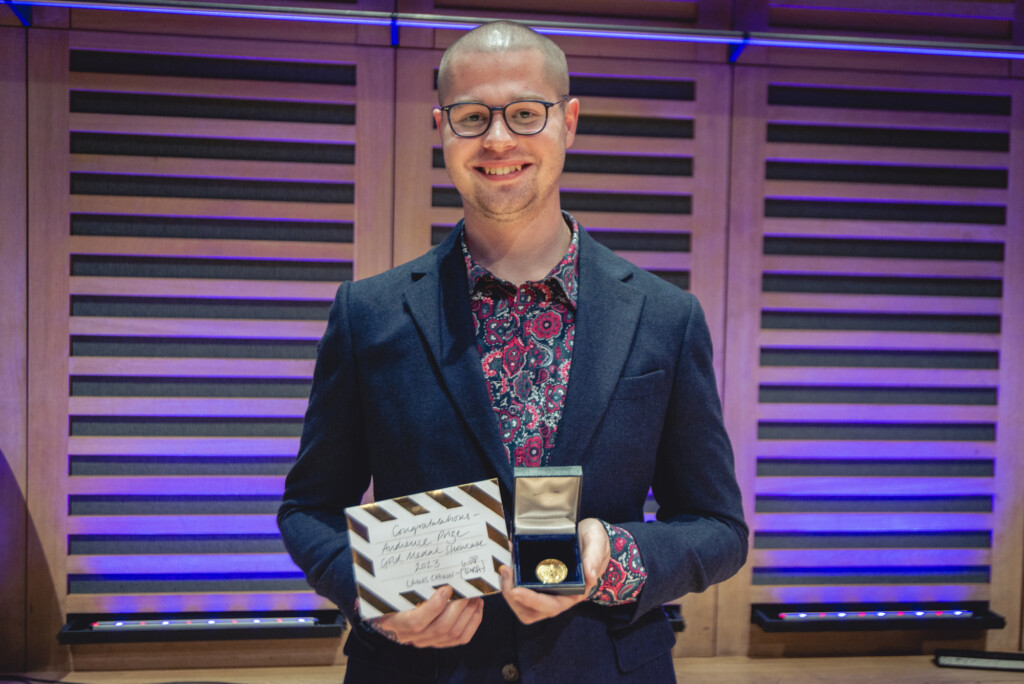 Lewis Chinn wins the Trinity Laban Gold Medal and Audience Prize 2023. Photo: John Hunter